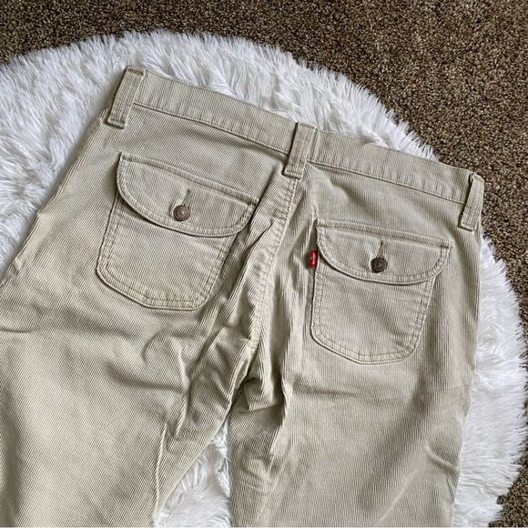 Levi’s Low Slouch Stretch Corduroy Pants Bootcut Size 11 JR Y2K Contemporary - Picture 4 of 10